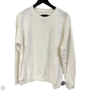 Sweatshirt Crewneck By Clothes Mentor In White, Size: Xl RecycledBlend DurableThreadwork