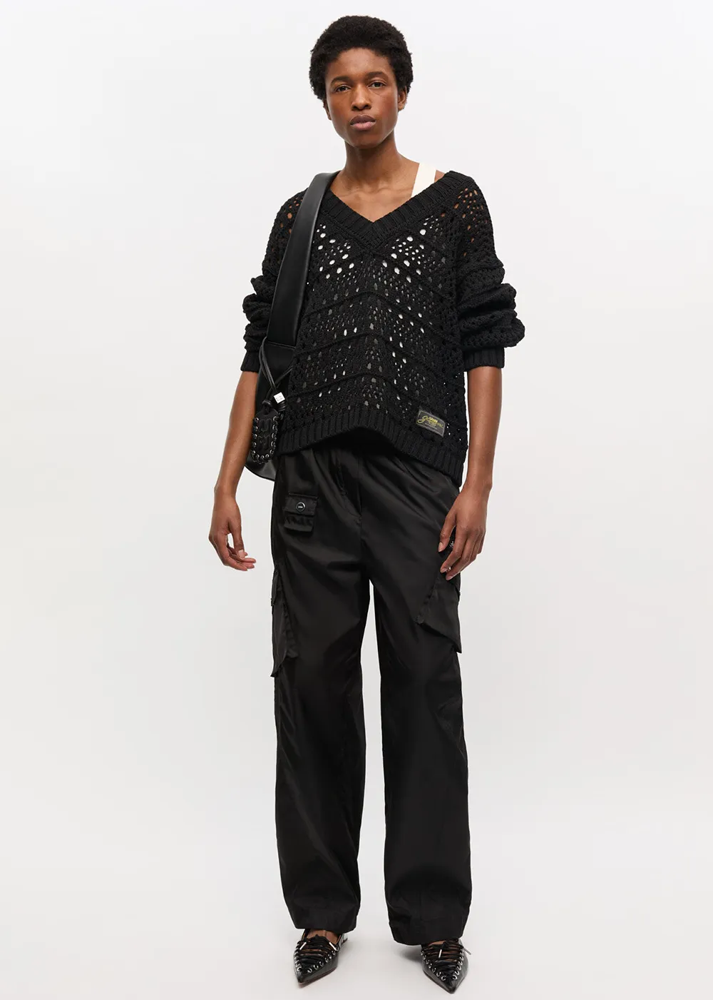 Anti Pilling Treatment Cotton Mix V-Neck Sweater
