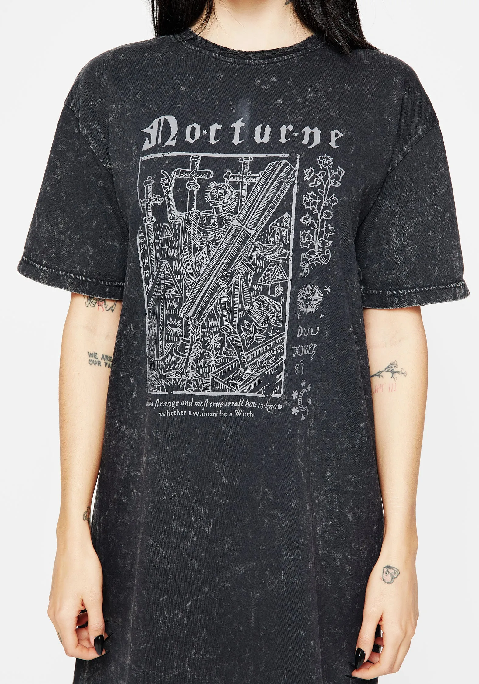 Playful Design Subtle Logo Placement Nocturne Tee Dress