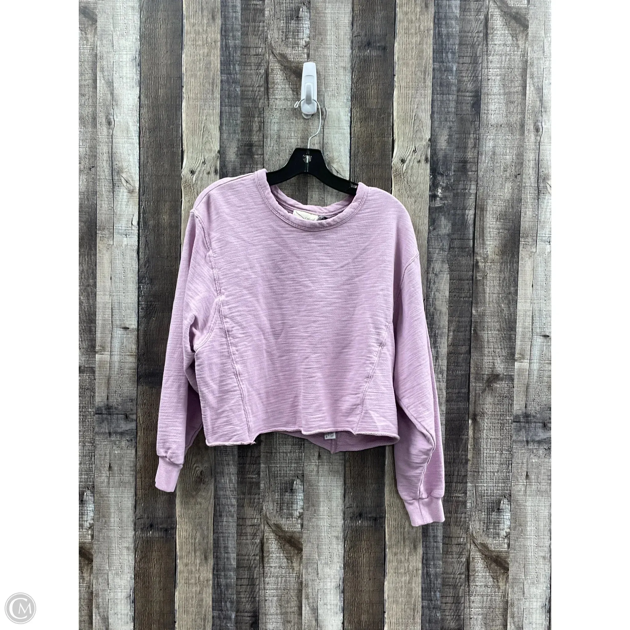 Sweatshirt Crewneck By Universal Thread In Purple, Size: M Workwear Essentials Quick Core