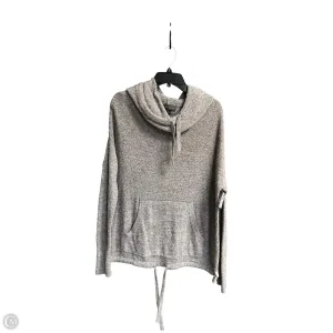 Soft Jersey Sweatshirt Hoodie By Barefoot Dreams In Grey, Size: M