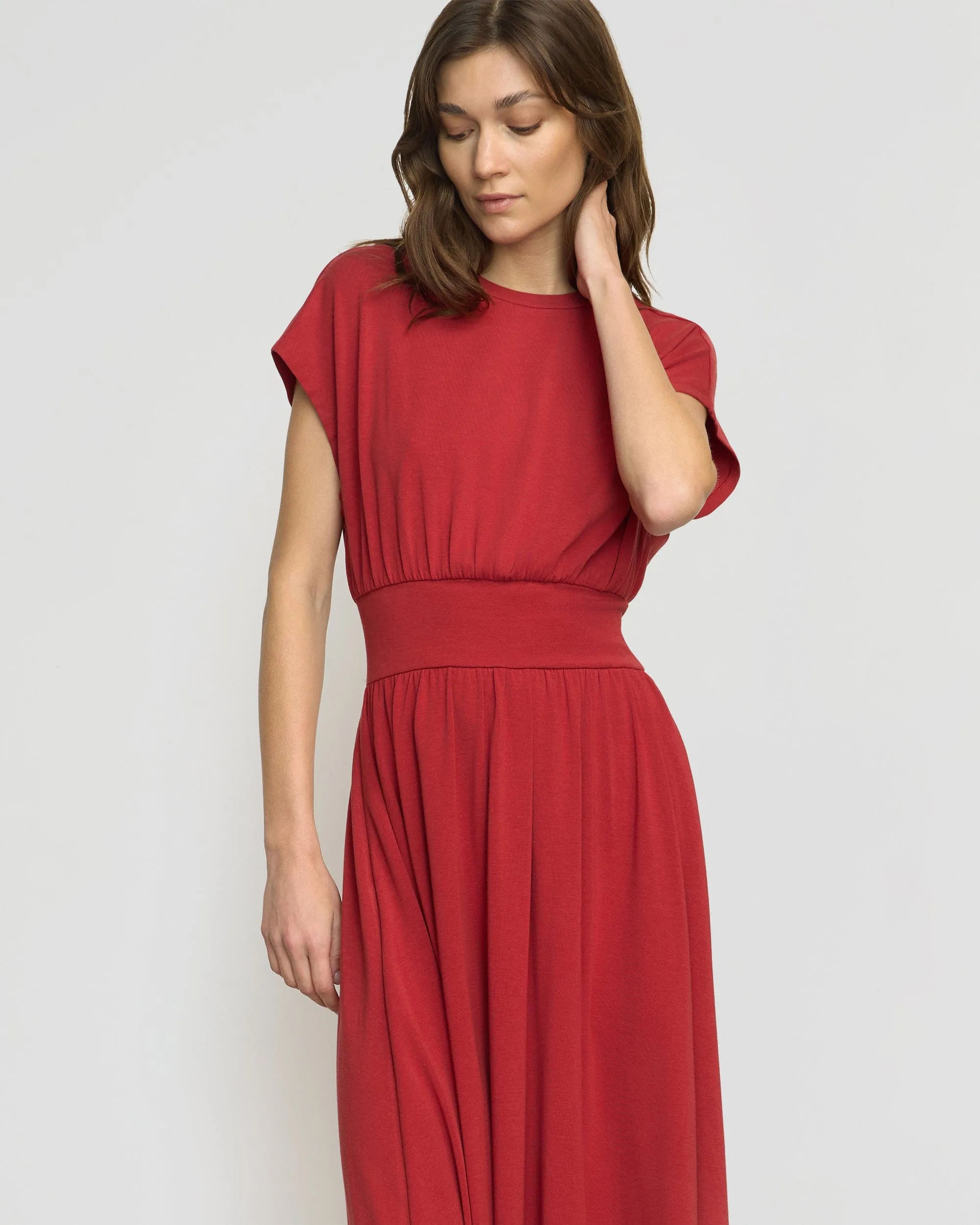 Quiet Charm Prima Jersey Midi Dress