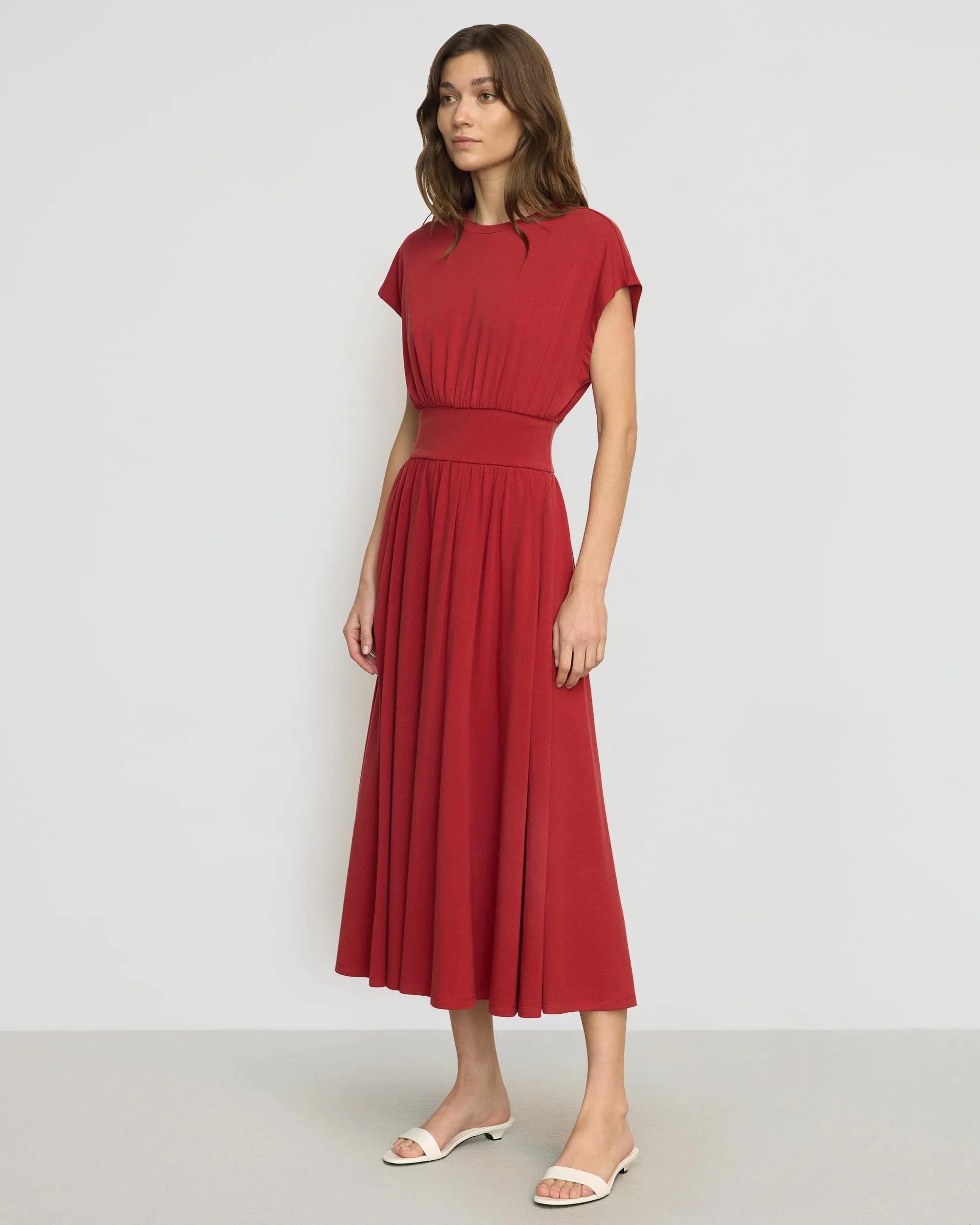 Prima Jersey Midi Dress Soft Flow