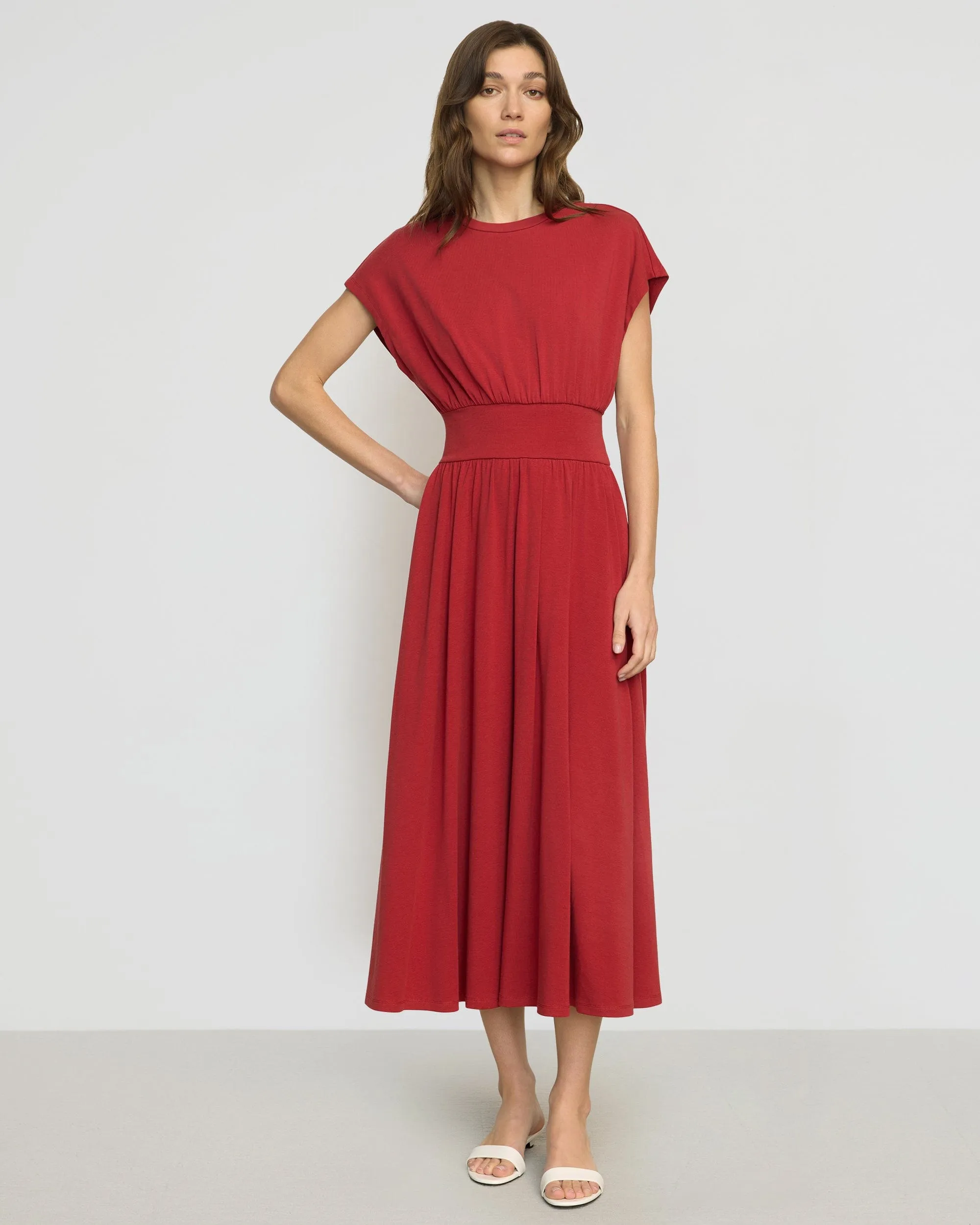 FlexSeamTechnology Ethic Core Prima Jersey Midi Dress