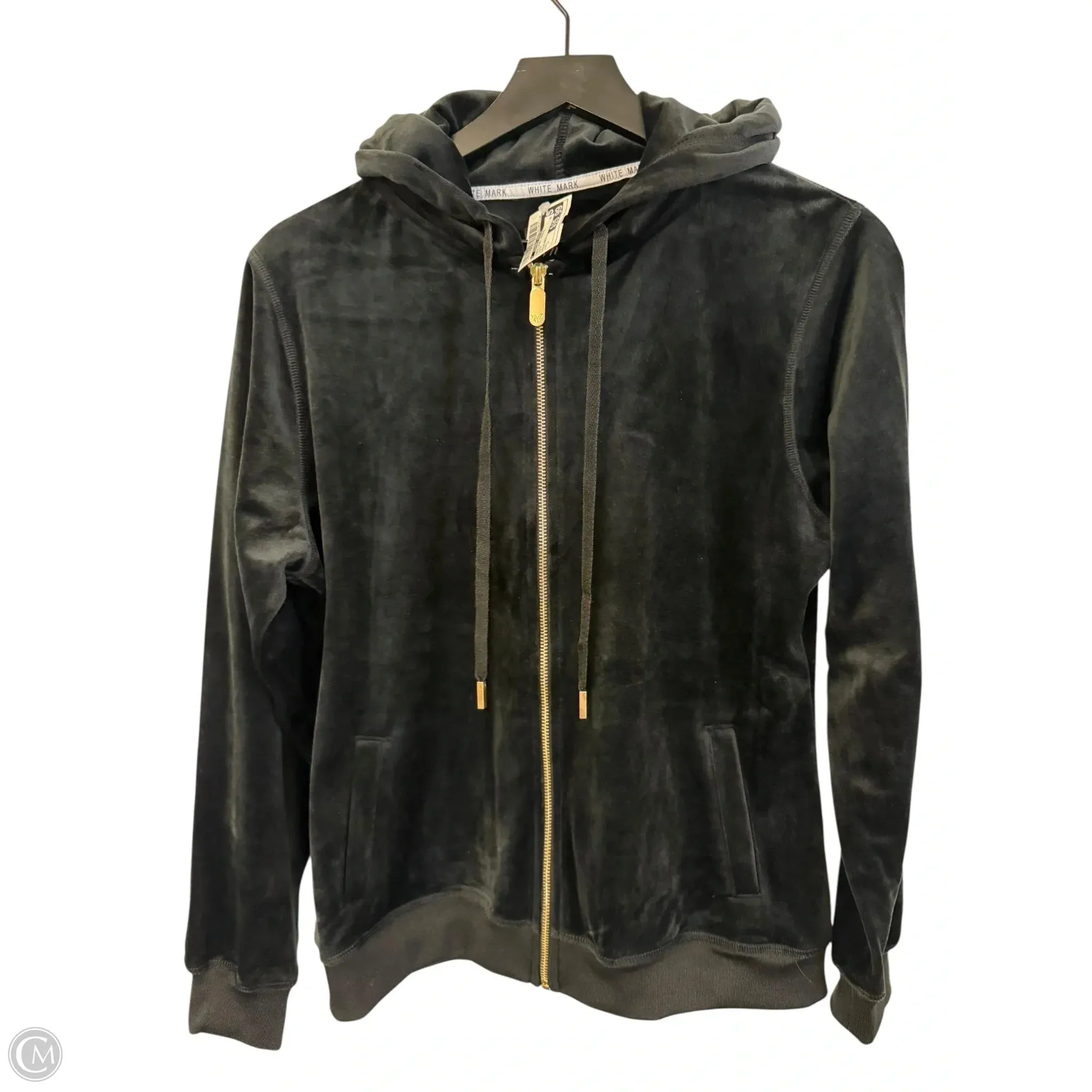 Flexible Material Sweatshirt Hoodie By Clothes Mentor In Black, Size: L