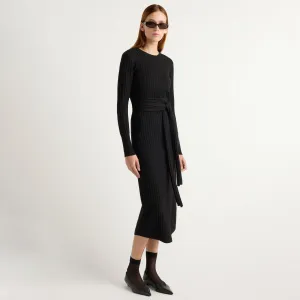 Festival Air Carmen Tie-Front Ribbed Dress