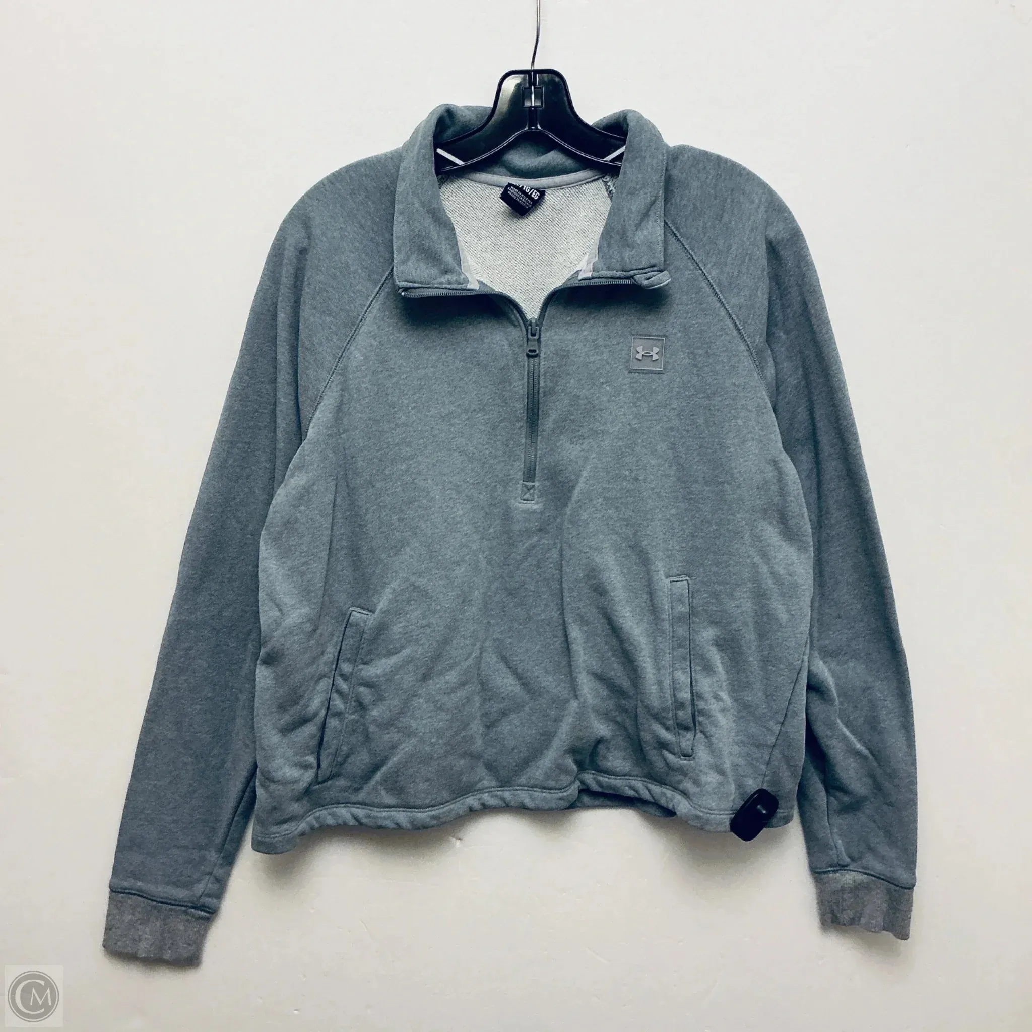 Run Core Fashionable Look Sweatshirt Collar By Under Armour In Grey, Size: Xl