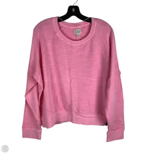 Moon Cool Cool Edge Sweatshirt Crewneck By J. Crew In Pink, Size: L