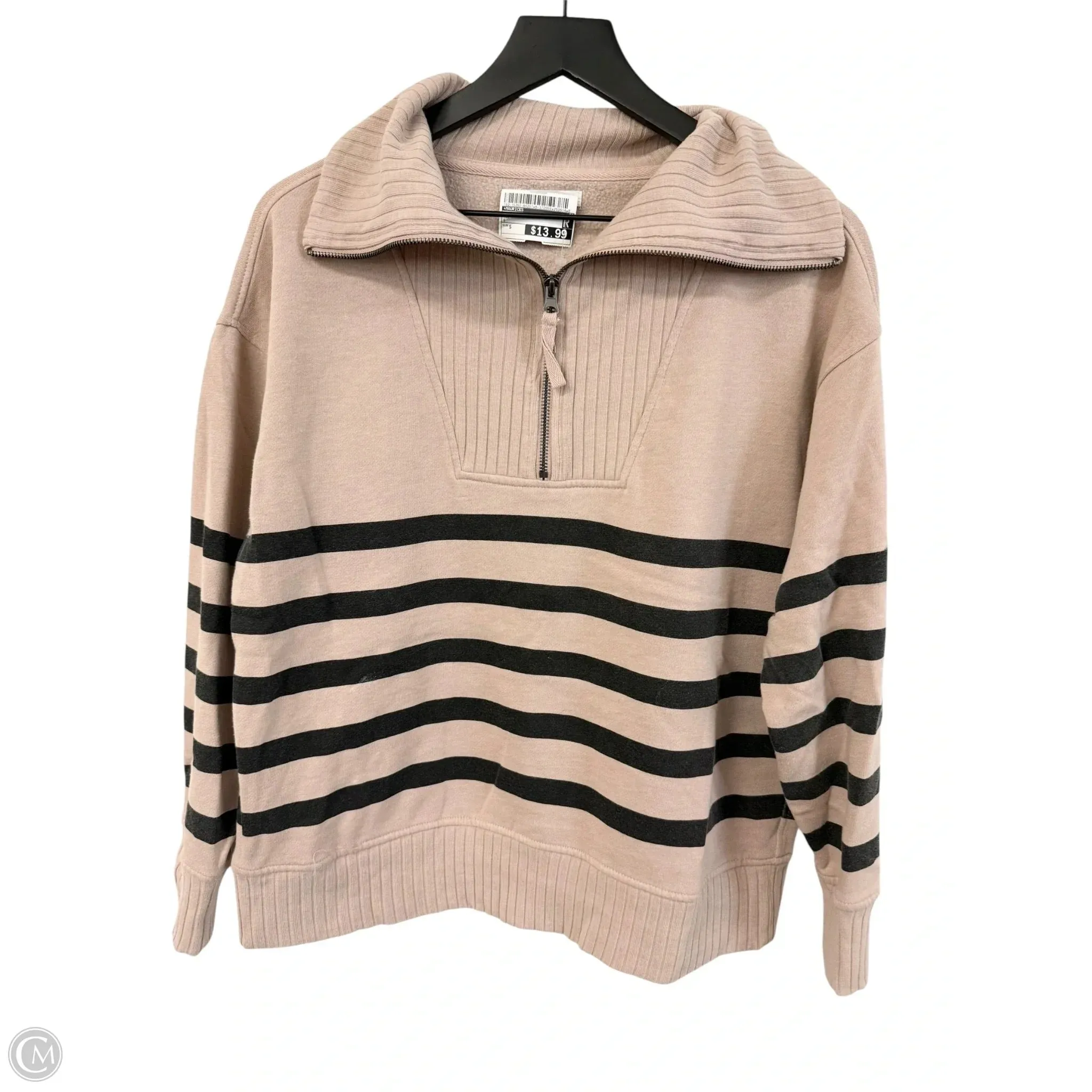 StretchableMaterial City Beat Sweatshirt Collar By Maurices In Tan, Size: S