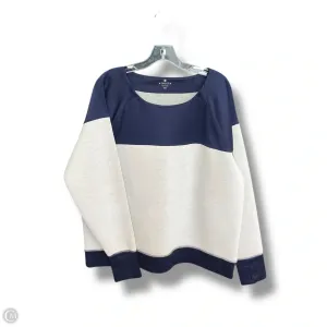 Sweatshirt Crewneck By Athleta In Blue & Grey, Size: 1x NoSlip Hem Music Mood