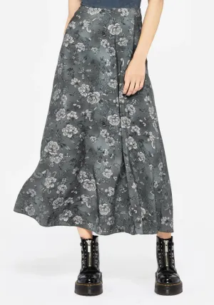 Meadow Floral Serpent Print Midaxi Skirt Everyday Vibe