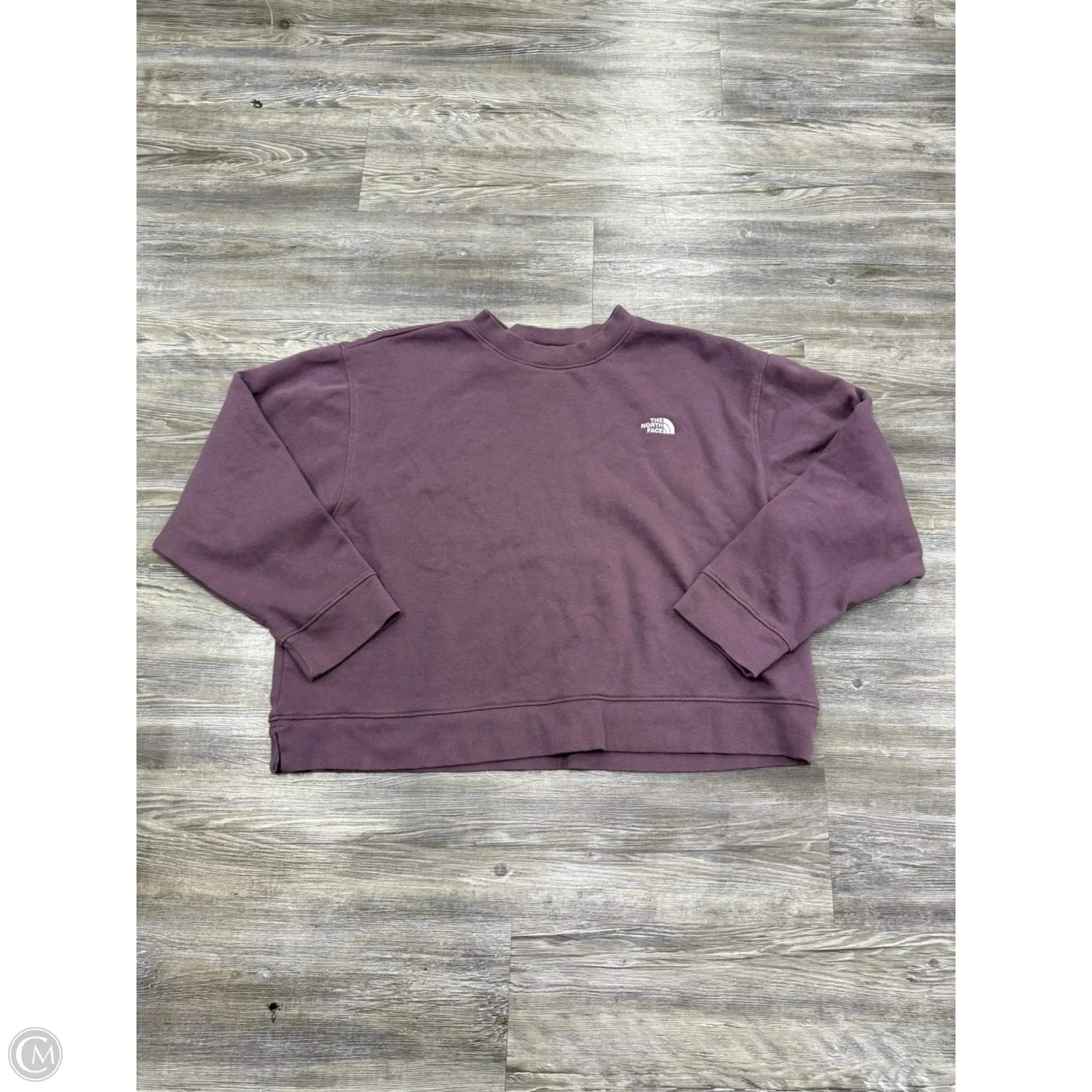 Sweatshirt Crewneck By The North Face In Mauve, Size: L Adjustable Hem