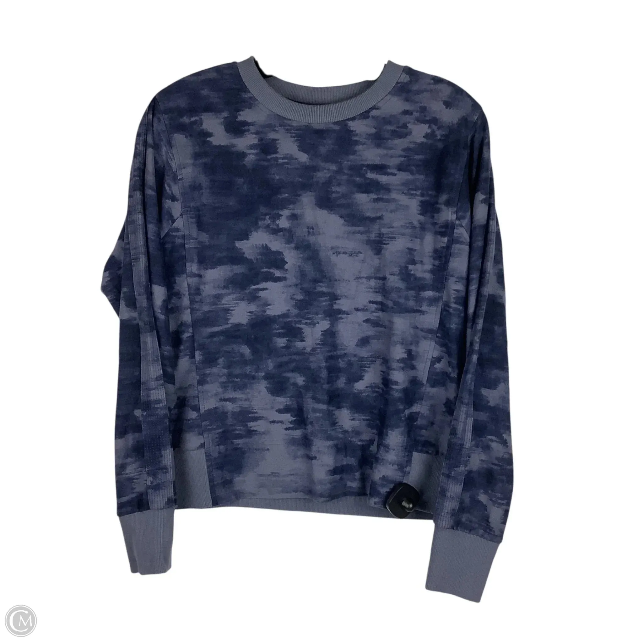 Reflective accents Athletic Sweatshirt Collar By Athleta In Blue, Size: S