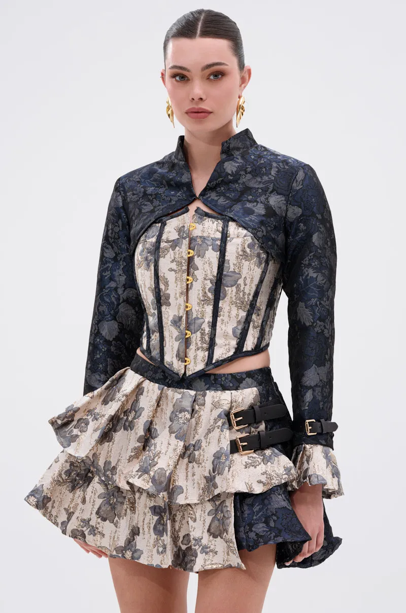 AbrasionResistant Finish WON'T STOP MOVING BROCADE CORSET