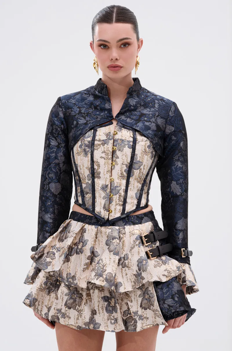 Multi Panel Engineering Non Irritating Seams WON'T STOP MOVING BROCADE CORSET