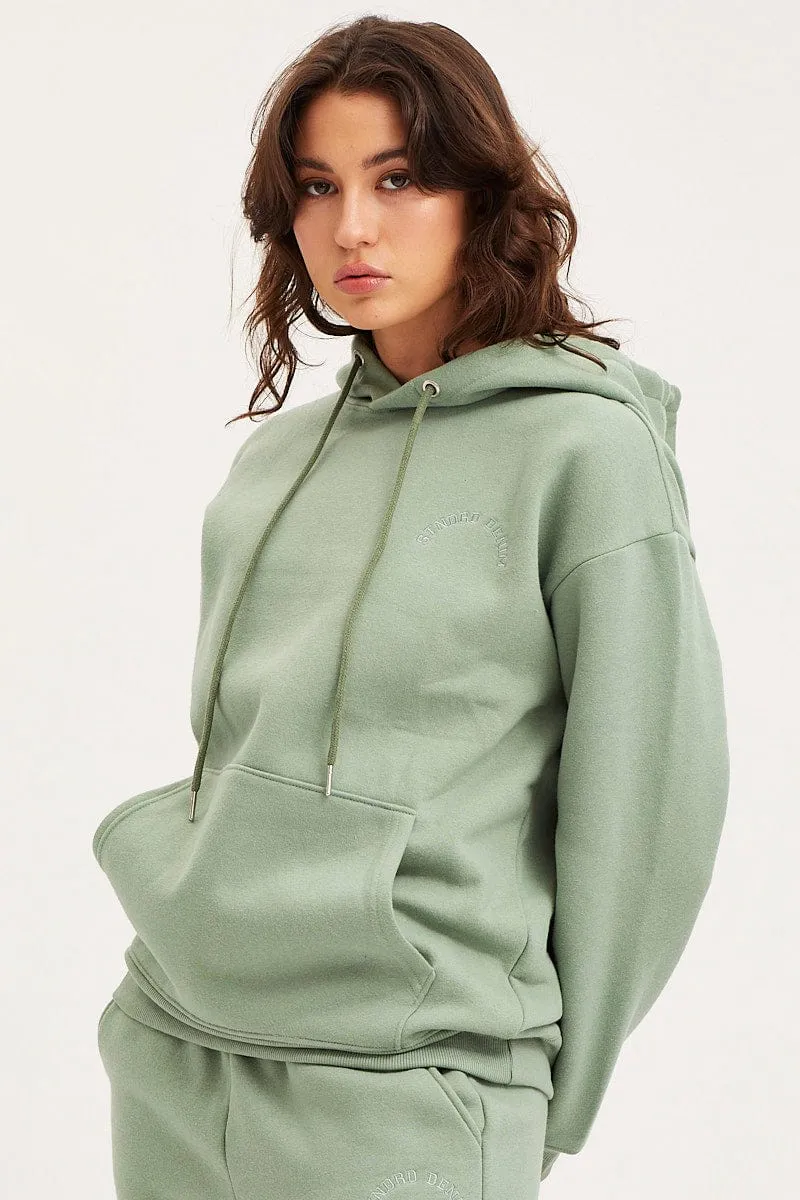 Adventure Ready Sports Apparel Green Unisex Sweatshirts Long Sleeve Oversized Hoodie