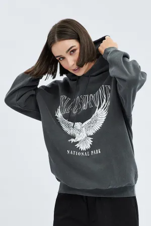 Grey Graphic Sweater Long Sleeves product solo confidence V neck