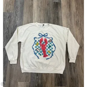 FlexibleJointConstruction Daily Fit Sweatshirt Crewneck By Originality In Cream, Size: Xl