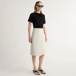 Alba Asymmetric Vegan Leather Skirt Travel Vibes