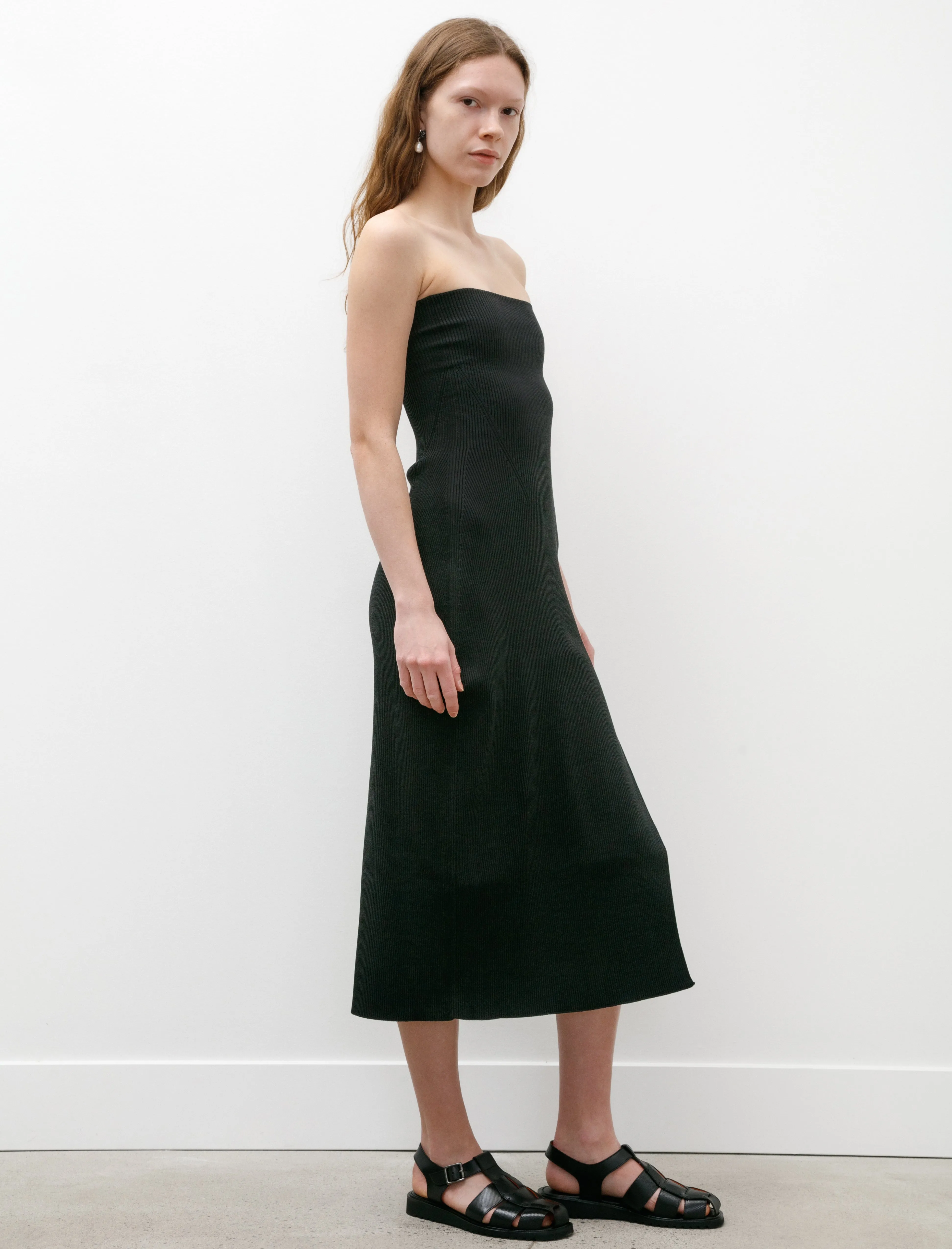 Portrait HS Strapless Dress Black Flexible Waistband High End