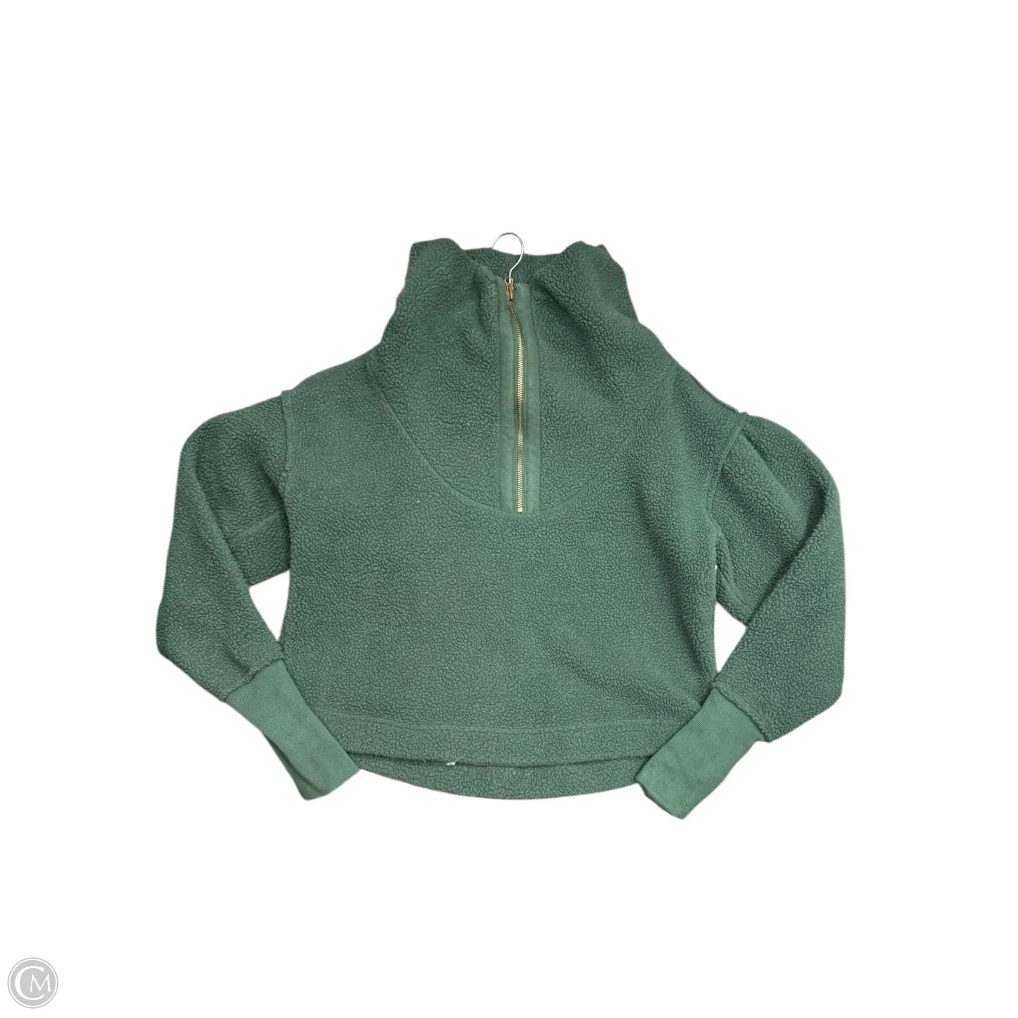 Sweatshirt Collar By Free People In Green, Size: Sp Focus Mood City Casual