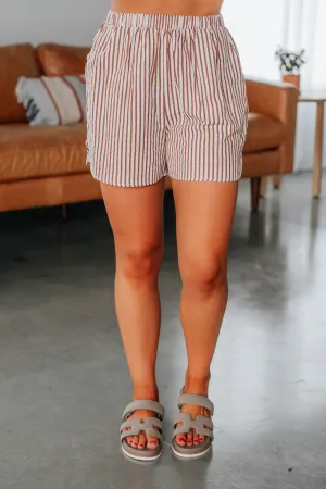 Reni Striped Shorts High-Performance Fit