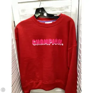 Flexible Outerwear LowMaintenance Sweatshirt Collar By Champion In Red, Size: S