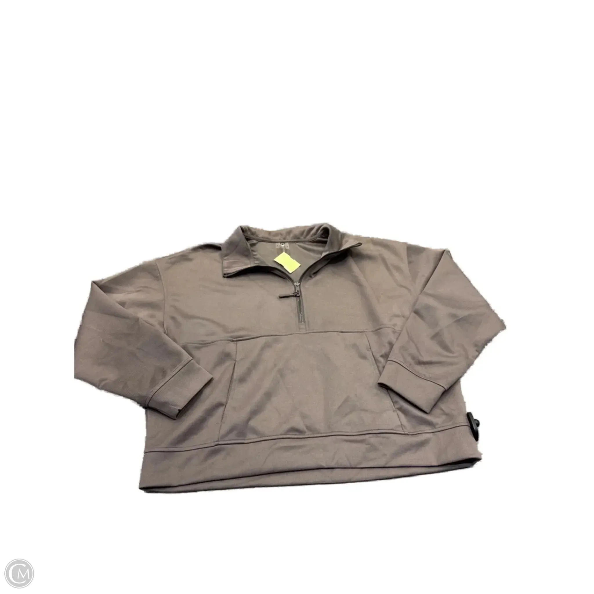 SustainableYarnBlend Sweatshirt Collar By Danskin In Brown, Size: Xl