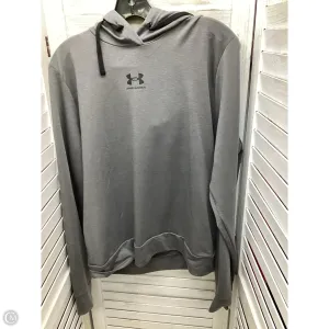 Sharp Look Sweatshirt Hoodie By Under Armour In Grey, Size: L