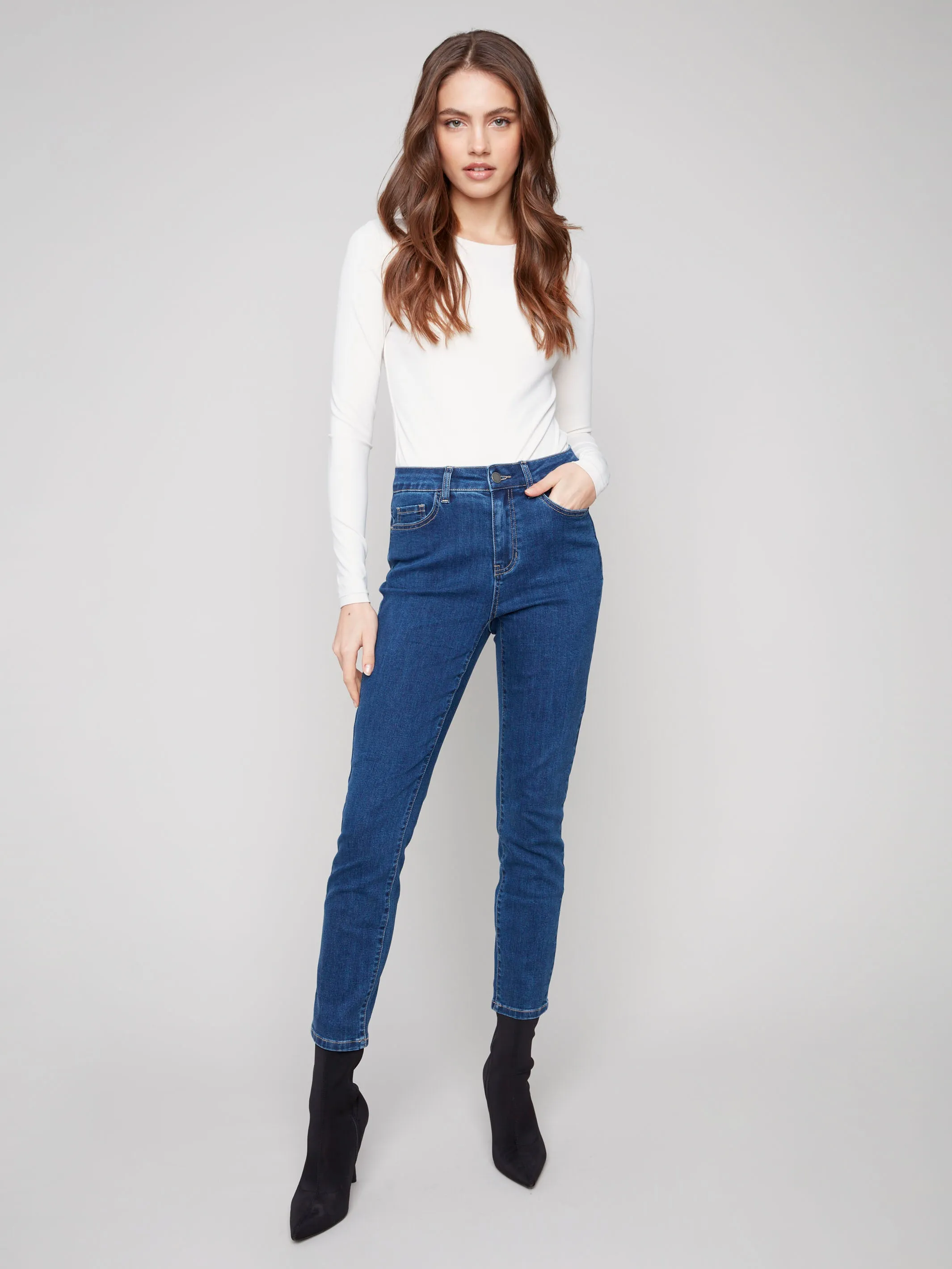 Everyday Layer Claudia Slim Leg Jeans - Indigo