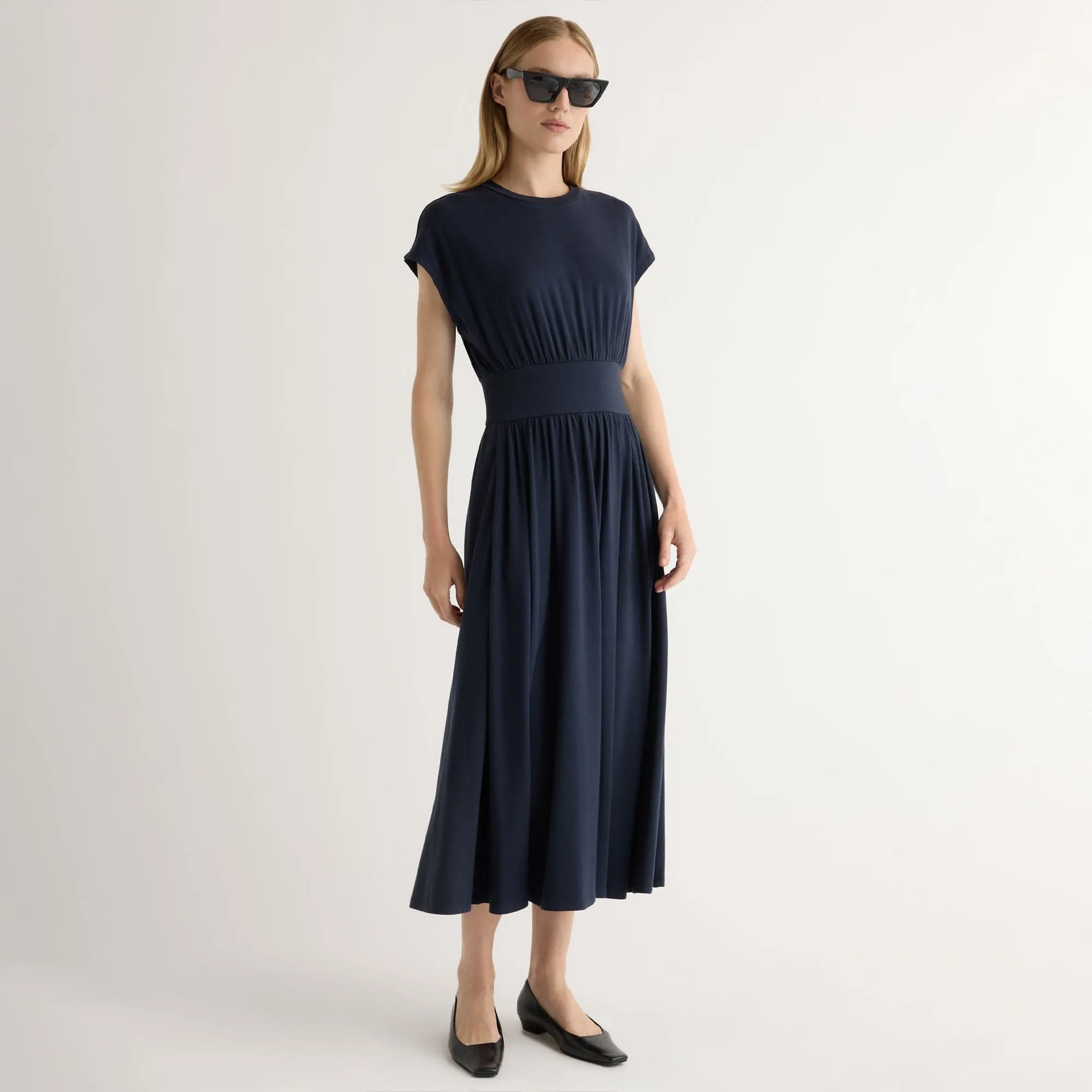 Breathable Style Adjustable Fastenings Prima Jersey Midi Dress