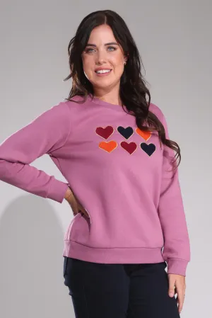 Sweatshirt | Rose Tuff Hearts | 3394B1 Office Wear