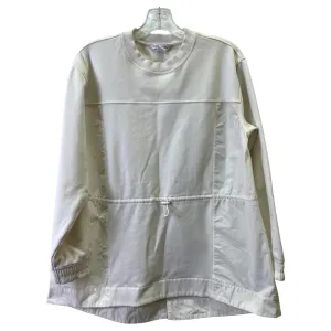 Athletic Sweatshirt Crewneck By Athleta In Cream, Size:M Smart Wear ThermalRegulating Fabric