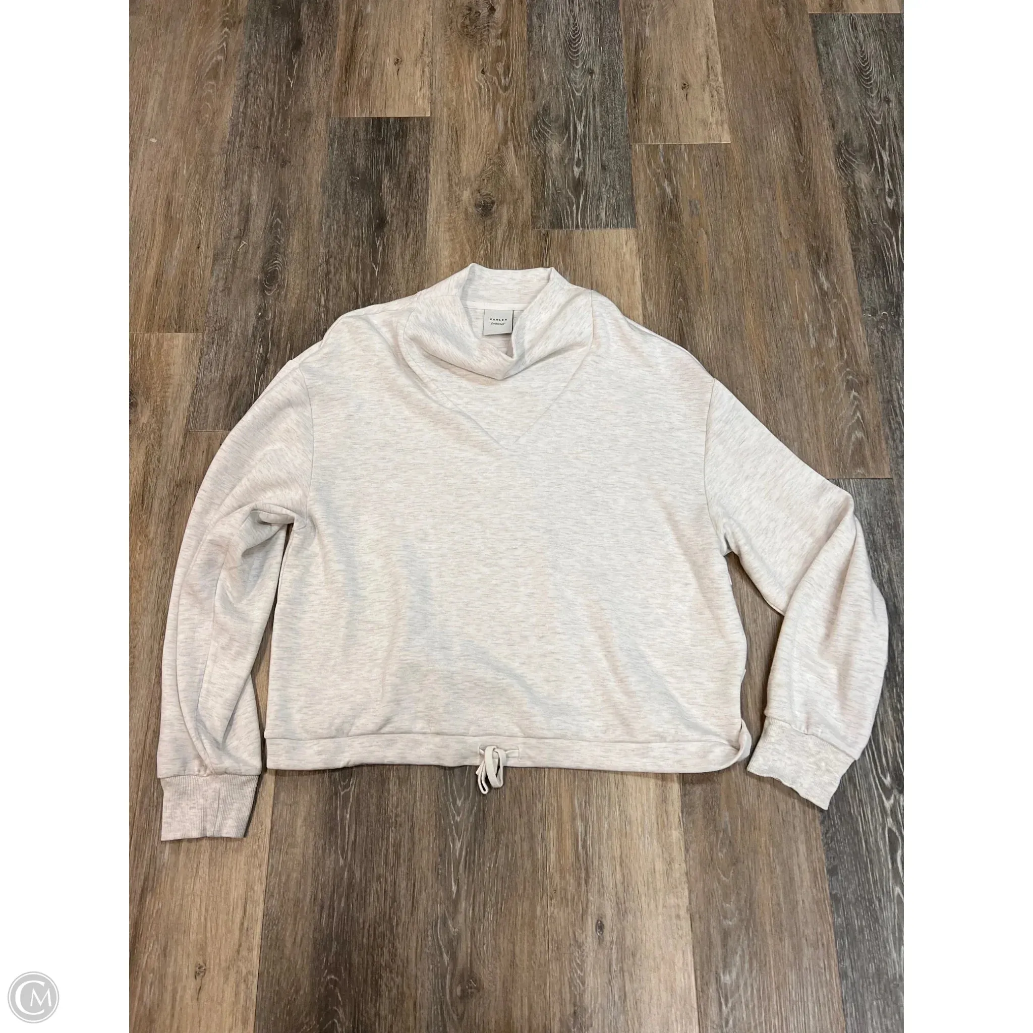 Athletic Sweatshirt Collar By Varley In Cream, Size: L Spirit Core