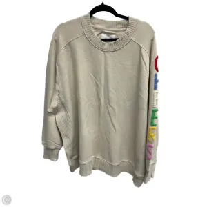 Classic Look Daily Style Sweatshirt Crewneck By Aerie In Beige, Size: Xl