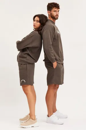Grey Unisex Sweatshirts Oversized Crew Neck product fluffy softness product family bonding