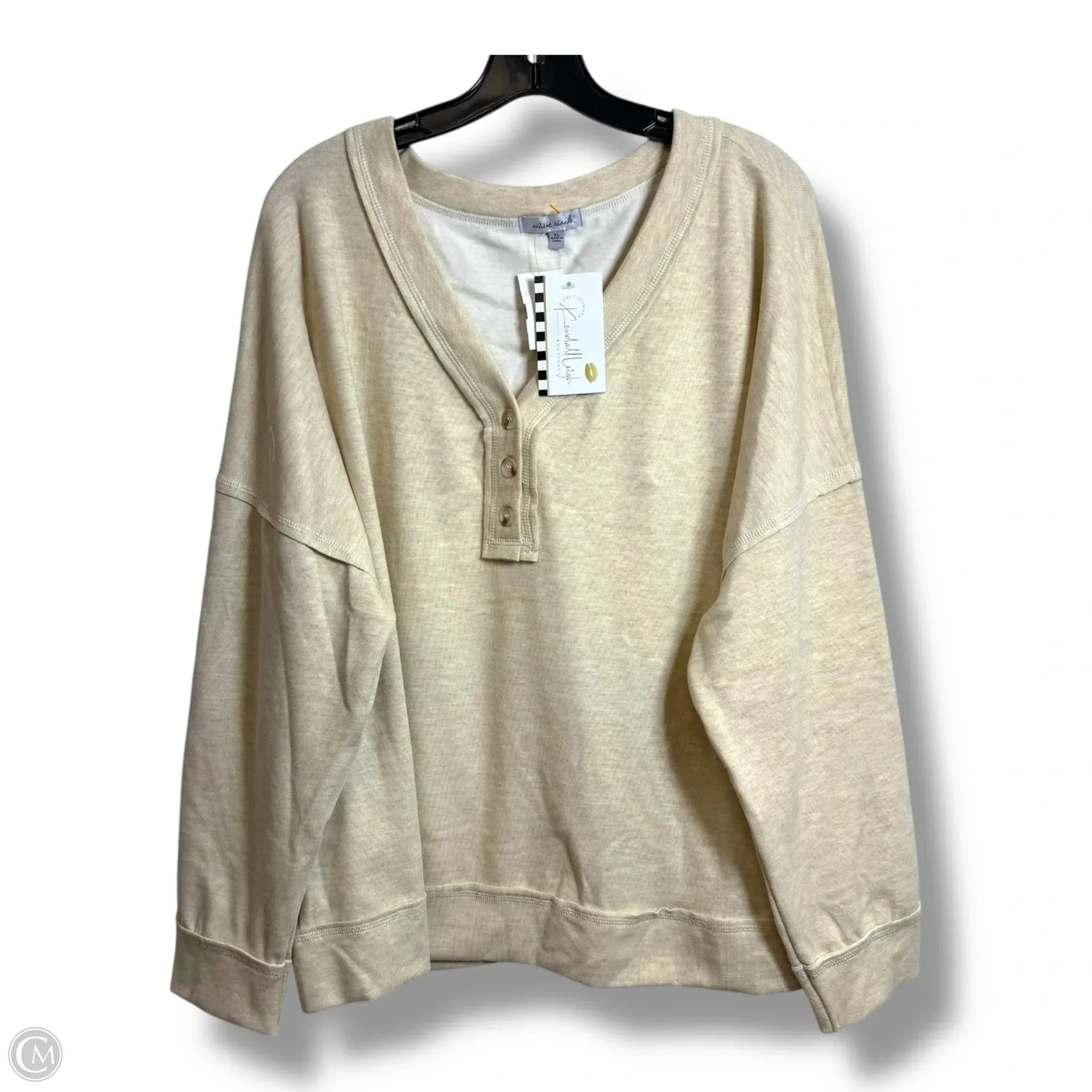 Sweatshirt Crewneck By White Birch In Tan, Size: Xl QuickReleaseClosures