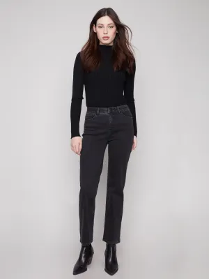 Wardrobe Classic Straight Leg Jeans - Charcoal
