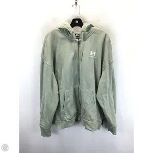 Athletic Sweatshirt Hoodie By Under Armour In Green, Size: Xl Relaxed Blouse