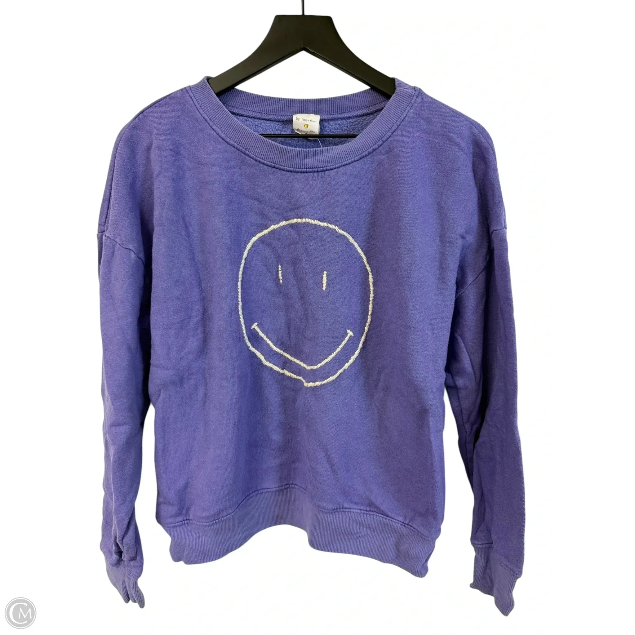 Sweatshirt Crewneck By By Together In Purple, Size: S Teen Fresh Translucent Soul