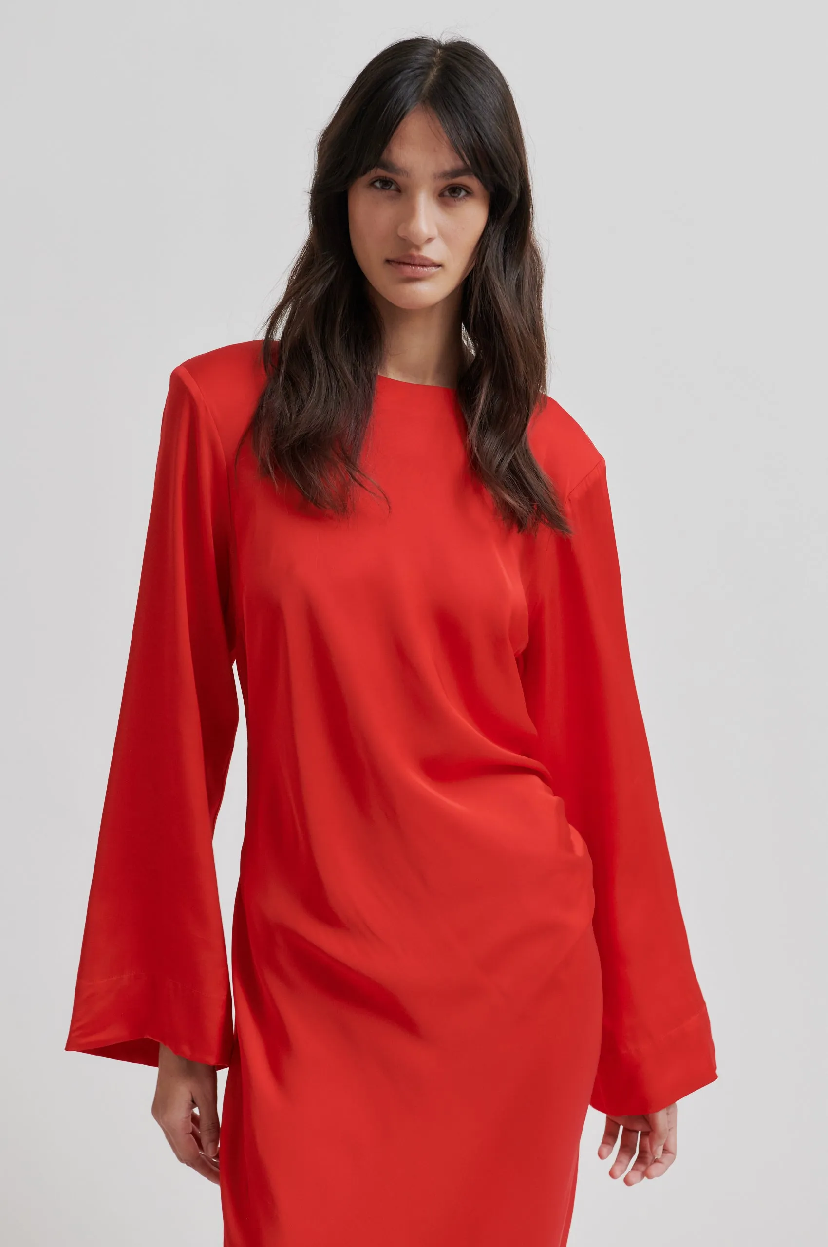 Airtight Zipper Relaxed trousers Ermine Dress