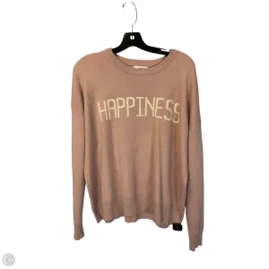 SnagResistant Weave Sweatshirt Crewneck By Clothes Mentor In Pink, Size: L