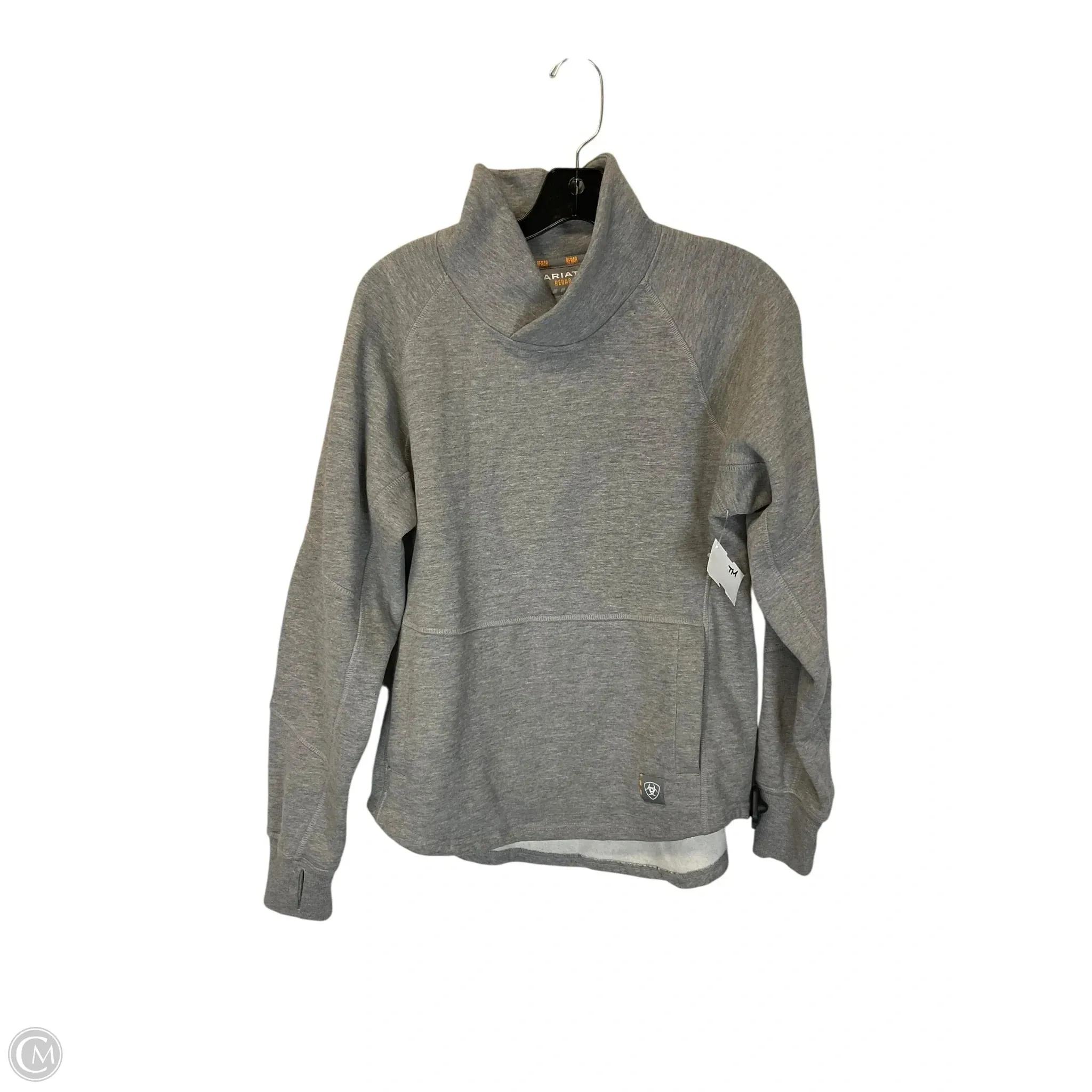 Joy Ease Outdoor Comfort Sweatshirt Crewneck By Ariat In Grey, Size: S