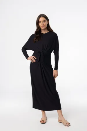 Ice Fit Black Tie Wrap Maxi