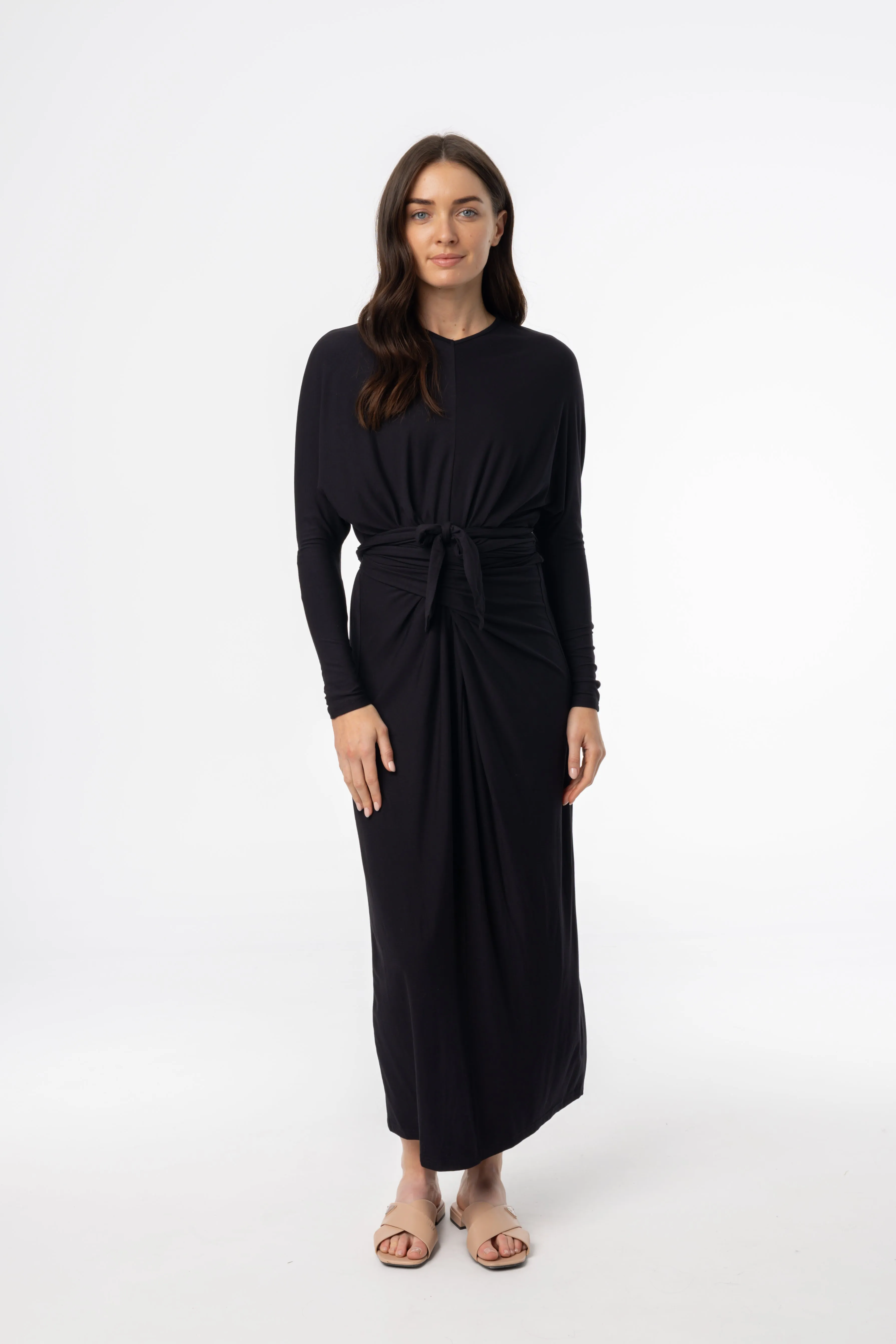 Black Tie Wrap Maxi Star Fit ReflectiveTrimDetails