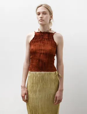 Pliss?? Silk Cami Top Mahogany ButterySoftTexture Soft Knit
