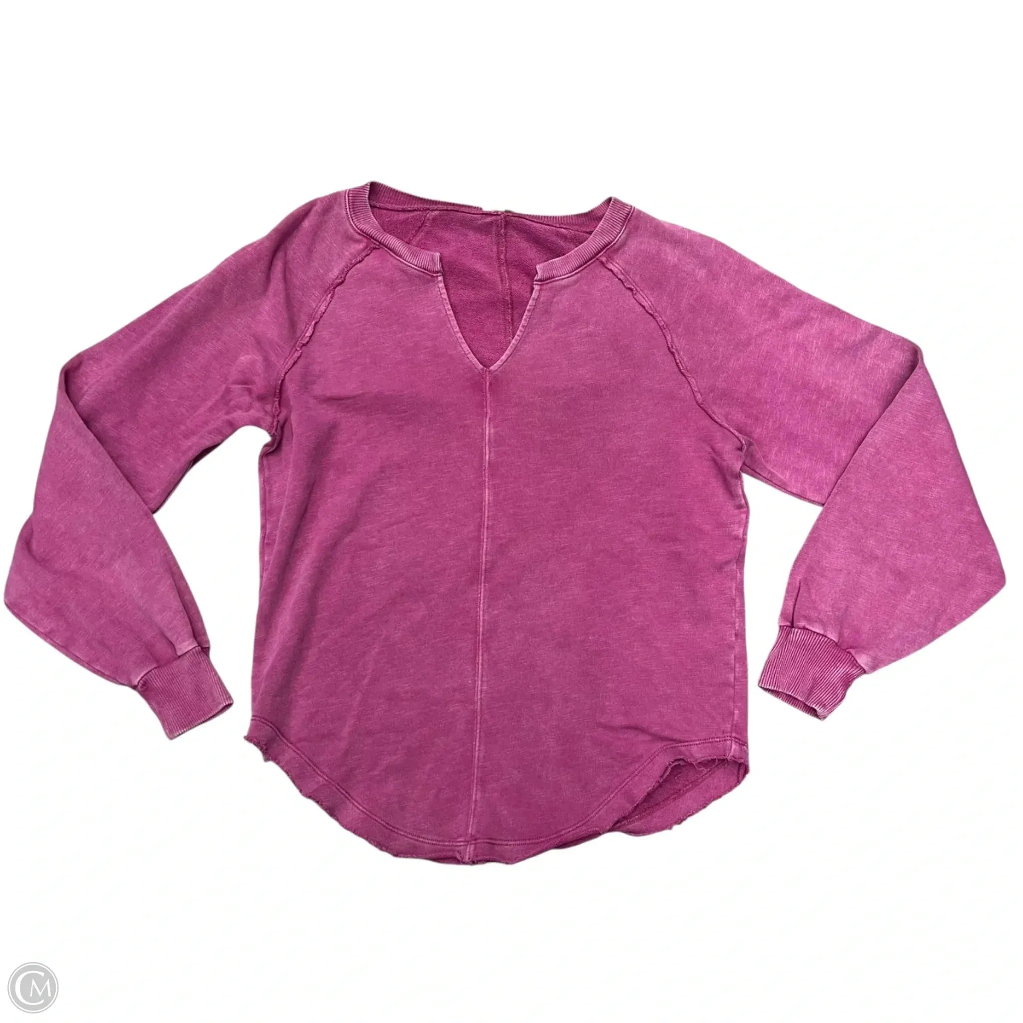 FourWay Stretch Sweatshirt Crewneck By Pilcro In Purple, Size: Xs