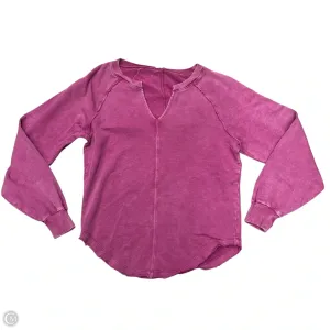 FourWay Stretch Sweatshirt Crewneck By Pilcro In Purple, Size: Xs