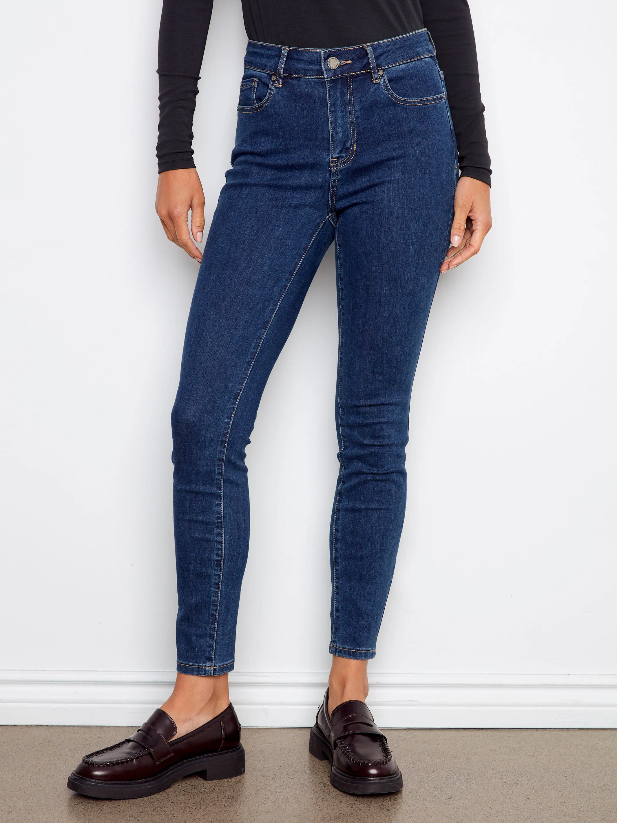 Carine Skinny Jeans - Indigo Active Friendly Wardrobe Staple