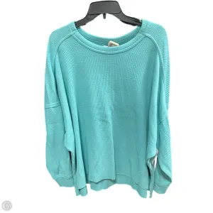 Colorfast Dye Sweatshirt Crewneck By Maurices In Aqua, Size: 2x